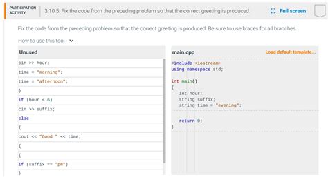 Solved Fix The Code From The Preceding Problem So That The Chegg