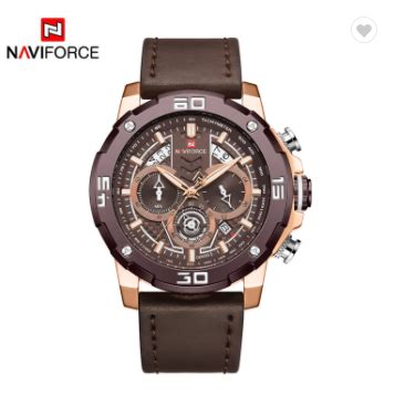 Naviforce Rgcedbn Men Watches Luxury Chronograph Quartz Men S