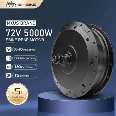 MXUS 5000W 72V Motor Only Brushless Non Gear Hub Motor 5K Turbo