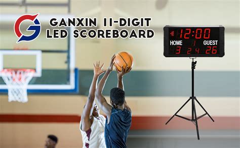 Gan Xin Portable Basketball Scoreboard With Shot Clock Digital