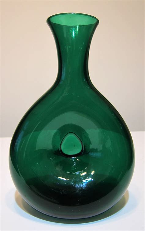 Vintage Blenko Emerald Green No 441 Vase By Primitivemodern