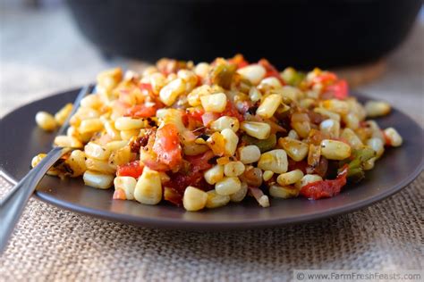 Farm Fresh Feasts Fresh Corn And Hatch Chile Sauté