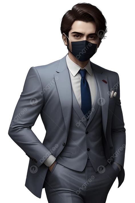 Men Wear Neat Suits And Transformed Masks Men Wear Neat Suits Men Wear Neat Wear Masks