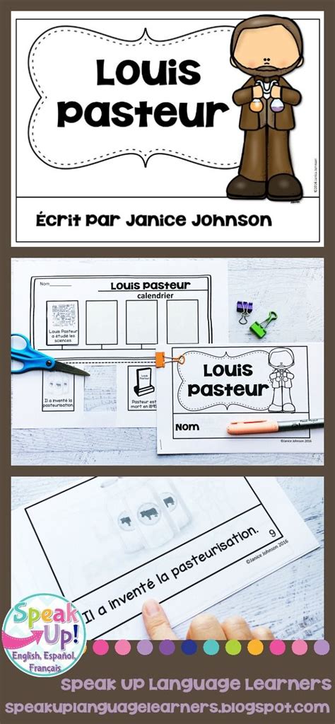 Louis Pasteur French Reader And Timeline Printable Français French