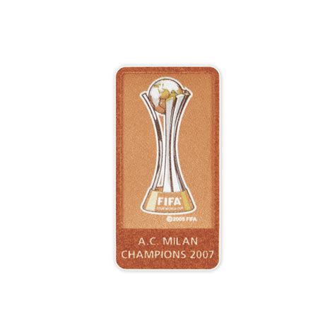 2007 AC Milan FIFA Club World Cup Champions Player Issue Patch