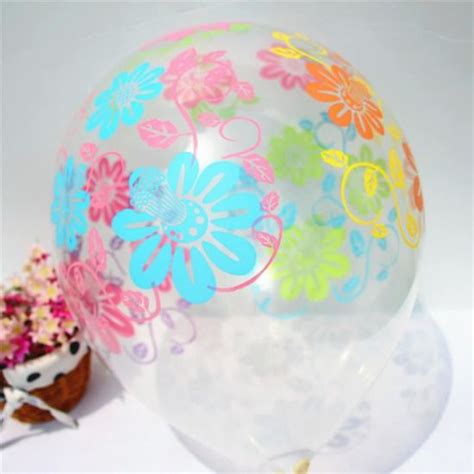 Fleur Ballons gonflables en Latex de couleur transparente 10 pièces