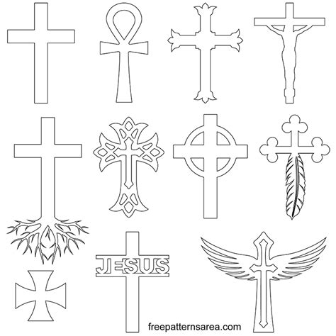 Faith Cross Svg Christianity Cross Religious Symbols Eps Cross Clipart