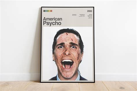 American Psycho Movie Poster American Psycho Movie Poster Etsy