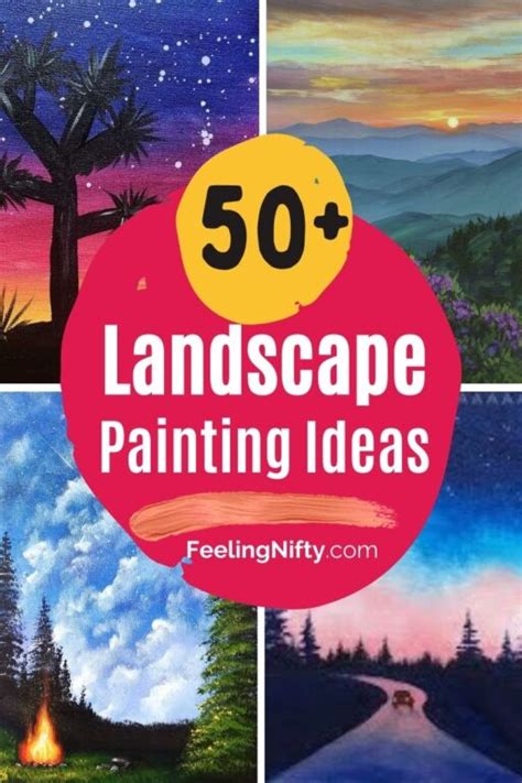 50 Easy Peasy Landscape Painting Ideas For Beginners