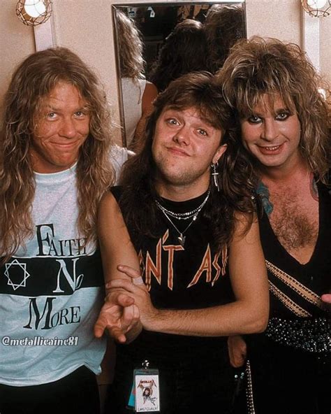 James Lars And Ozzy 1986 Ozzy Osbourne Metallica Black Sabbath