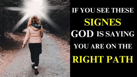 Signs God Is Saying You Are On The Right Path Youtube