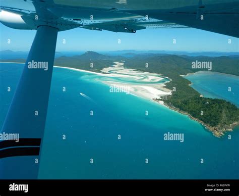 Aerial view of Whitsunday Beach Stock Photo - Alamy