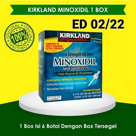 Jual Kirkland Signature Minoxidil For Men Perawatan Rambut Box