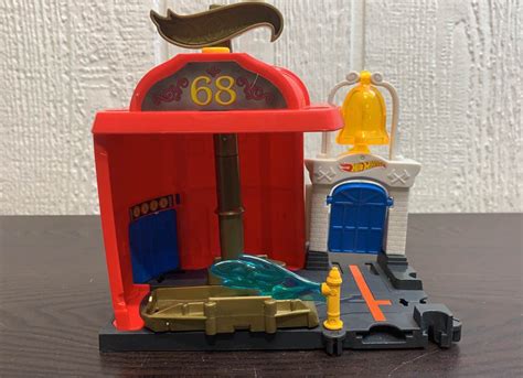 Hot Wheels City Downtown Fire Station Spinout Play Set Cheapbabyland