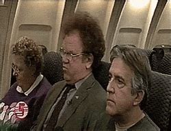 Steve Brule Sitting In The Airplane GIFDB