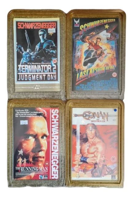 Original Blockbusters Big Box Vhs Inserts Schwarzenegger In Plastic