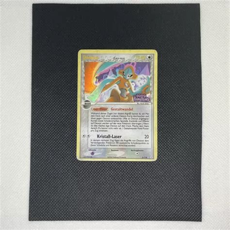 Pokemon Karte Deoxys Ex Holon Phantoms Deutsch Holo Stamp Secret