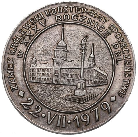 Prl Medal Zamek Kr Lewski W Warszawie Srebro Aukcja Internetowa