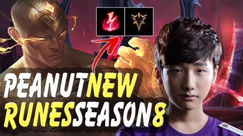 Season New Runes Skt Peanut Lee Sin Jungle Youtube