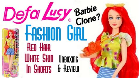 Defa Lucy Fashion Girl Barbie Clone Red Hair White Skin In Shorts