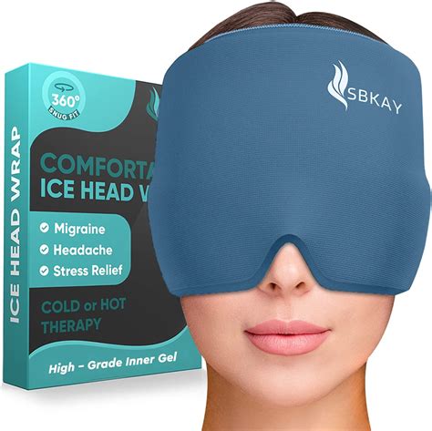 Amazon Comfortable Migraine Relief Cap Migraine Ice Head Wrap