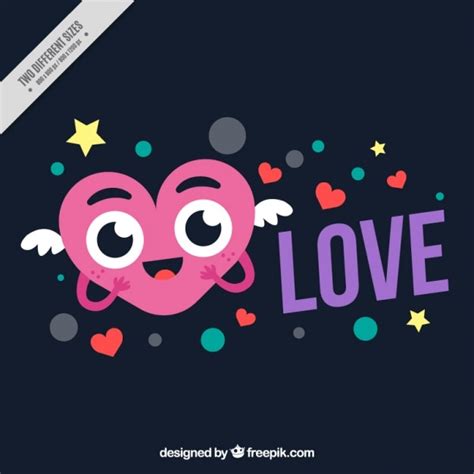 Free Vector Happy Heart Background
