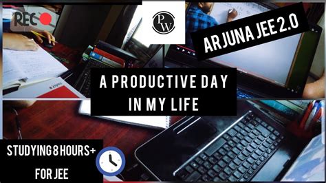 Study Vlog A Productive Day In My Life Class 11 JEE Arjuna 2 0