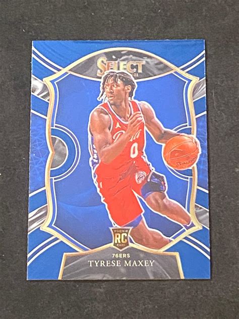 Lot Select Rc Retail Blue Tyrese Maxey Rookie