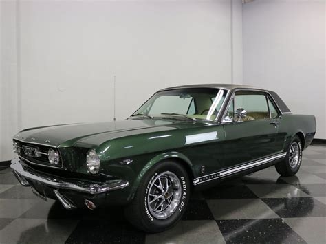 Ivy Green Metallic 1966 Ford Mustang Gt For Sale Mcg Marketplace