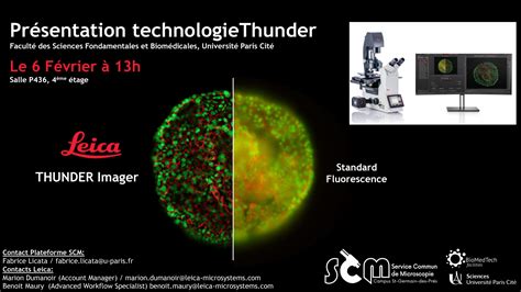 Leica THUNDER Imaging Systems UFR Sciences Fondamentales Et