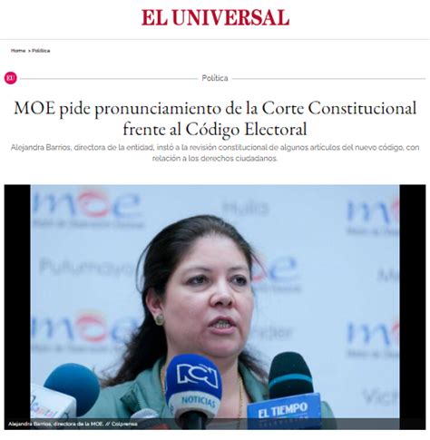 Moe Pide Pronunciamiento De La Corte Constitucional Frente Al Código