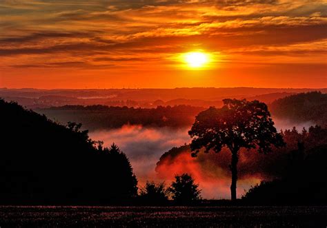 Sonnenaufgang Nebel Natur Kostenloses Foto Auf Pixabay Pixabay