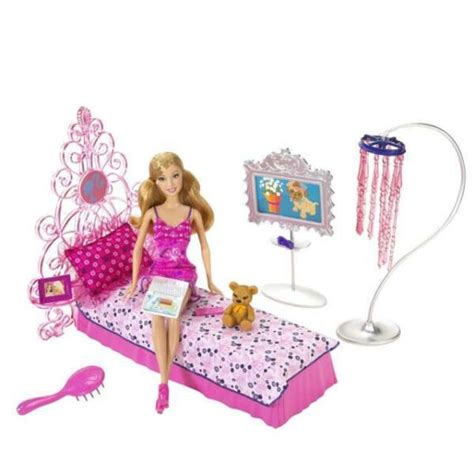 Barbie Glam Bedroom Furniture And Doll Set - Diy Projects