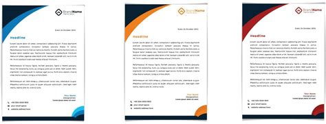 simple corporate business letterhead design template 24696207 Vector ...