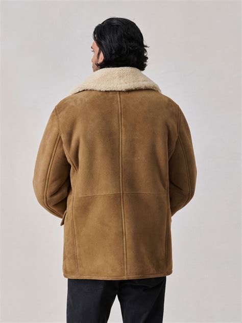 Bronze Brown Roper Shearling Peacoat Buck Mason Modern American Classics