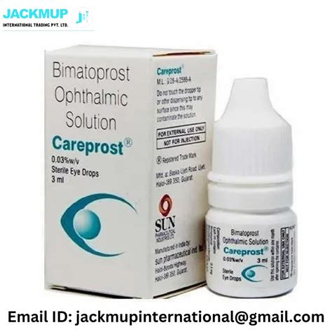 Careprost 3 ML Bimatoprost Ophthalmic Solution Eye Drop 0 03 W V At