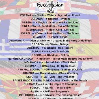 Eurovisi N Del Metal El Octavo D A Lo Mejor Del Metal