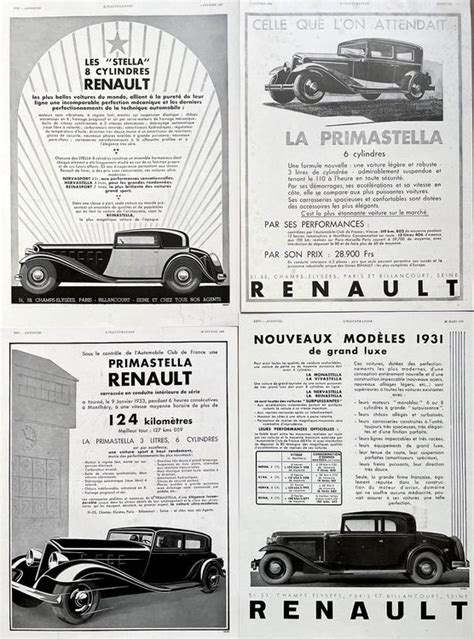 Renault Stella 4 Alte Werbungen Publicités 1931 33 Kaufen auf Ricardo