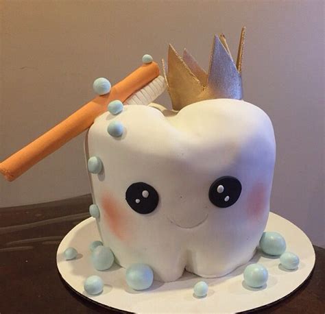 First Tooth Cake Atam Hatik Tooth Cake Dentist Cake Dental Cake