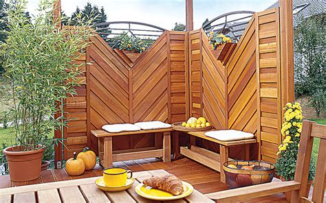 Sichtschutz für Terrasse selber bauen Garten Allgemein Bauen und