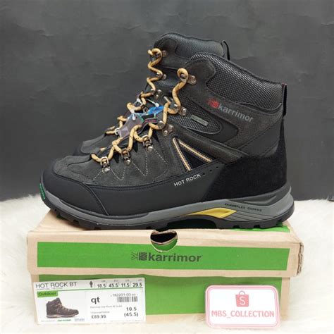 Jual SEPATU GUNUNG SIZE BESAR KARRIMOR HOT ROCK BT CHARCOAL YELLOW