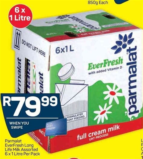 Parmalat Everfresh Long Life Milk Assorted X Litre Offer At Pick N Pay