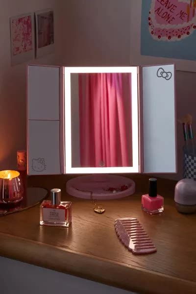 Impressions Vanity Co Hello Kitty Trifold Led Tri Tone Makeup Mirror