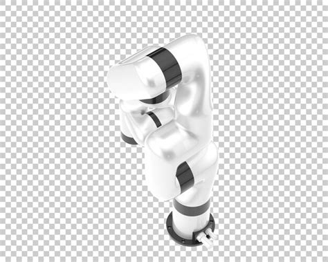 Premium PSD Robot Arm Isolated On Transparent Background 3d Rendering