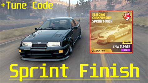 Sprint Finish Seasonal Championship Tune Code Forza Horizon Youtube