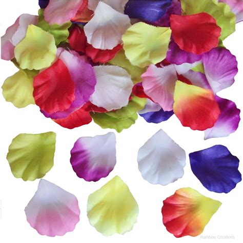 Fabric Flower Petals Assorted Colours Model Making Model