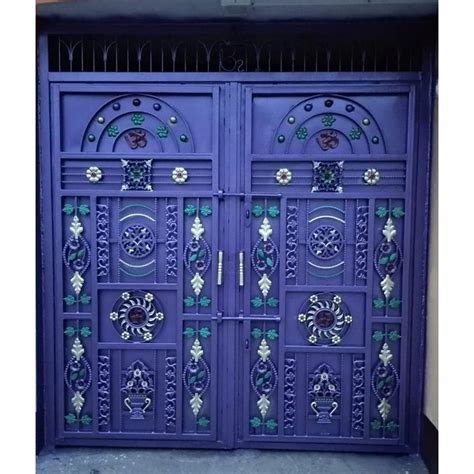 Flower Design Blue Mild Steel Gate For Home At Rs 550sq Ft In Patna