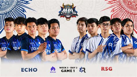 MPL PH S9 W3D2 ECHO VS RSG Game 1 YouTube