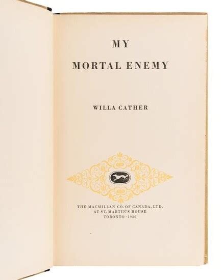 Cather Willa 1873 1947 A Group Of 3 Works In 3 Volumes Most