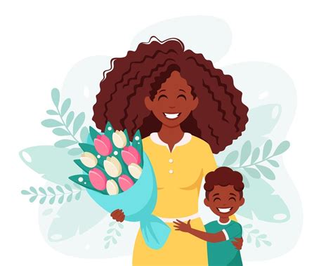 African American Mother And Daughter Art